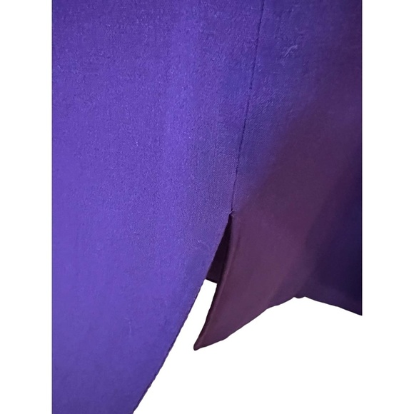 Michael Kors Purple Long Sleeve Sheath Dress Crew Neck Size 14 - Picture 6 of 10